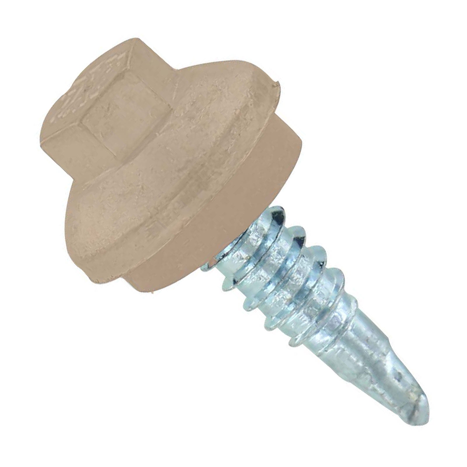 14 inch x 78 inch ZXL Steelbinder Metal Roofing Stitch Screw Tan Pkg 250 image 1 of 2