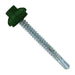 #12 x 2 inch ZXL Steelbinder Metal Roofing Screw Forest Green Pkg 250