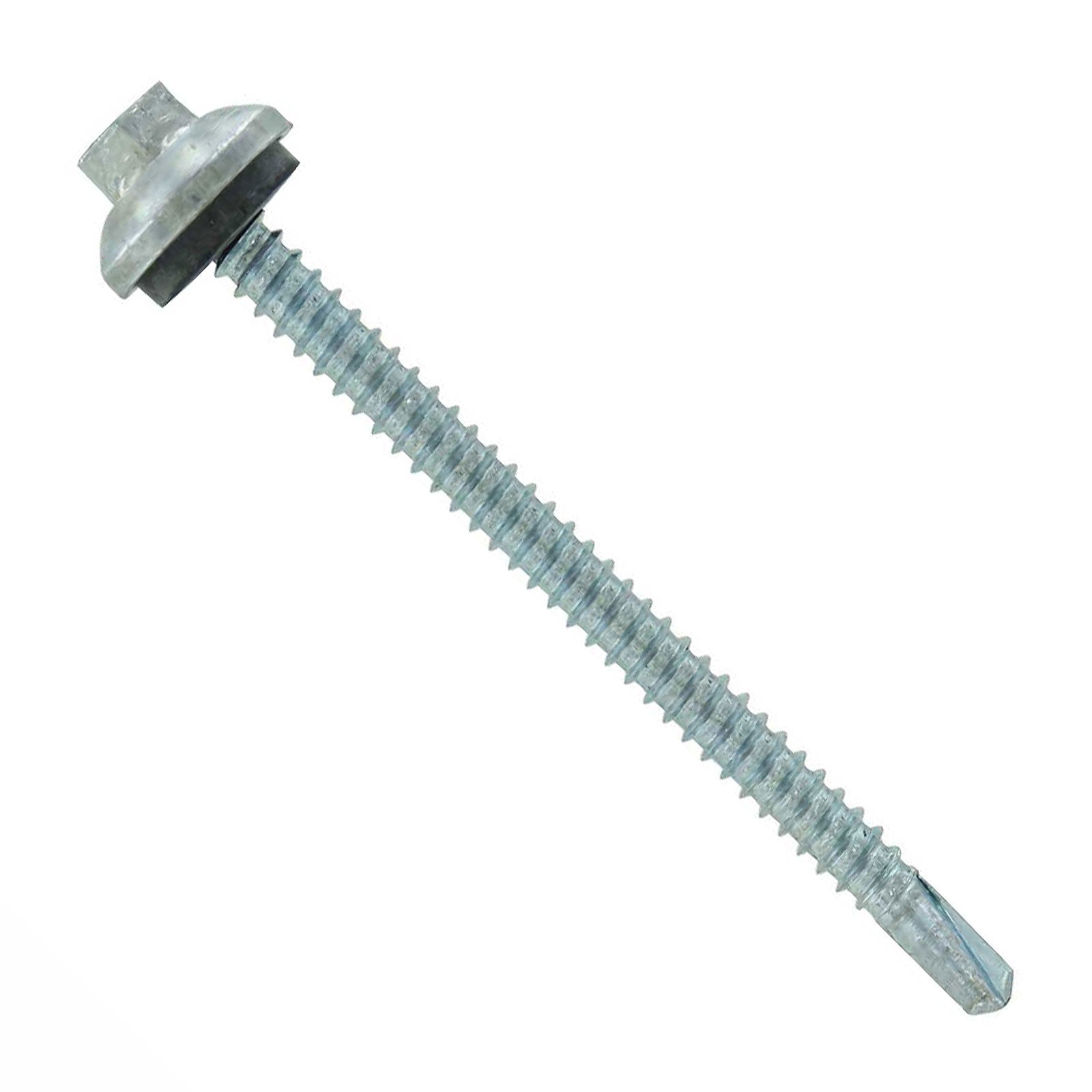 #12 x 3 inch ZXL Steelbinder Metal Roofing Screw Galvanized Pkg 250