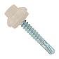 #12 x 114 inch ZXL Steelbinder Metal Roofing Screw Light Stone Pkg 250