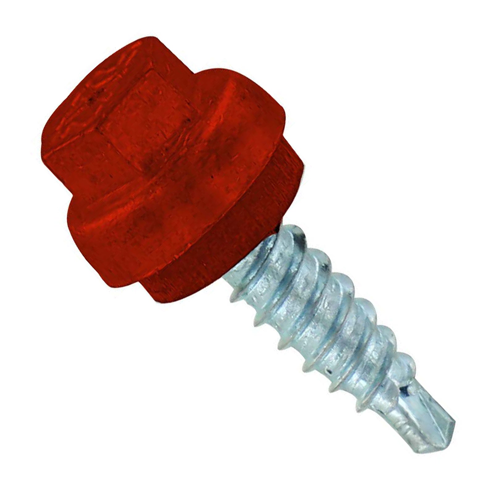 #12 x 3/4 inch ZXL Woodbinder Metal Roofing Stitch Screw Rustic Red Pkg 250 image 1 of 2