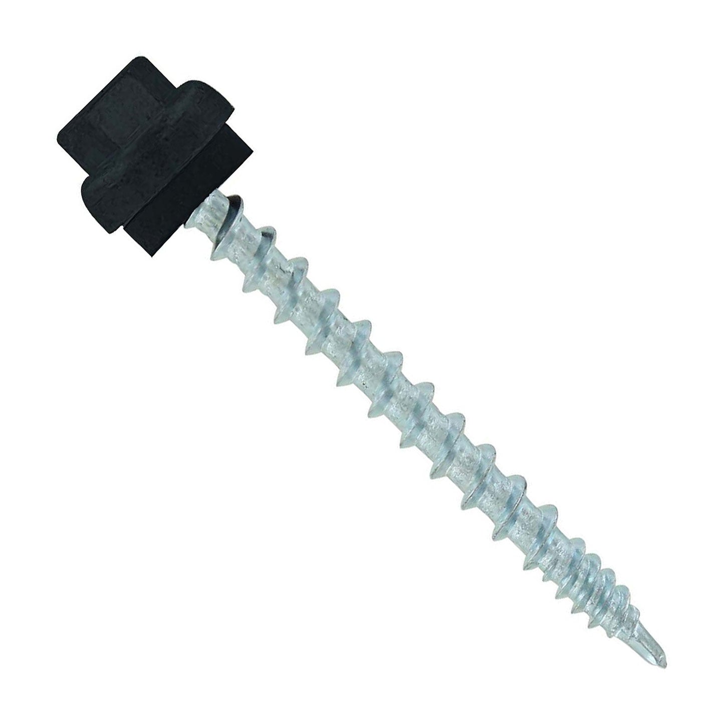 #10 x 2 inch ZXL Woodbinder Metal Roofing Screw Black Pkg 250