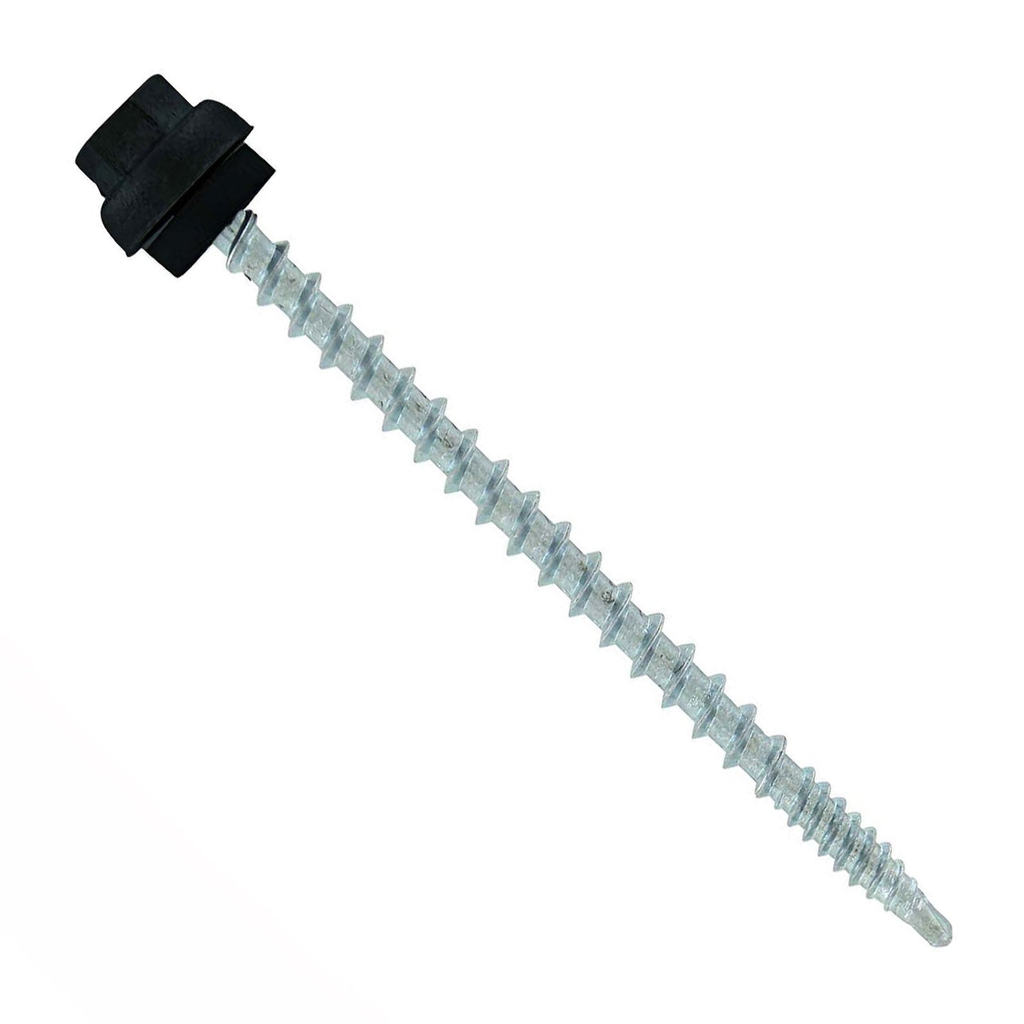 #10 x 3 inch ZXL Woodbinder Metal Roofing Screw Black Pkg 250