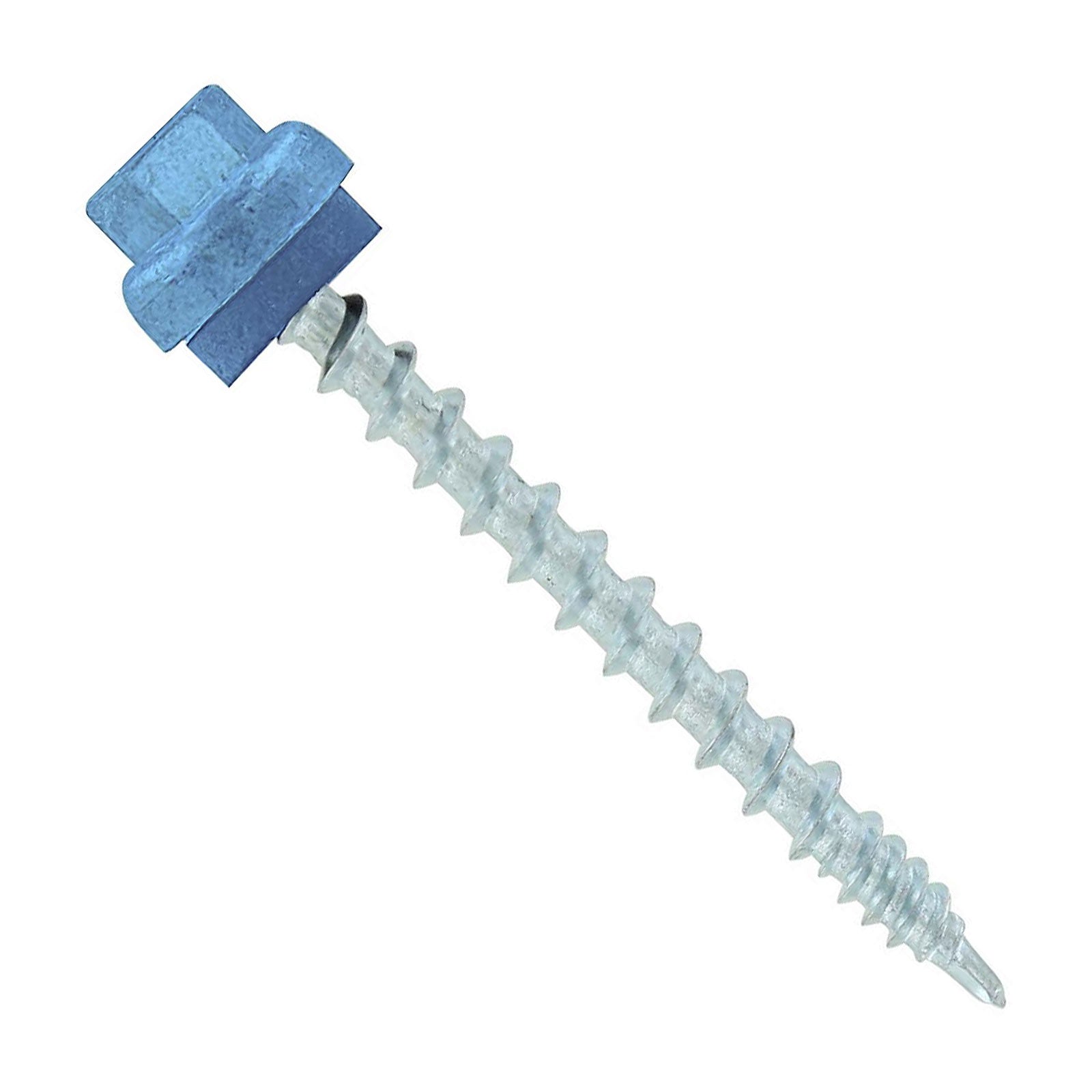 #10 x 2 inch ZXL Woodbinder Metal Roofing Screw Blue Pkg 250