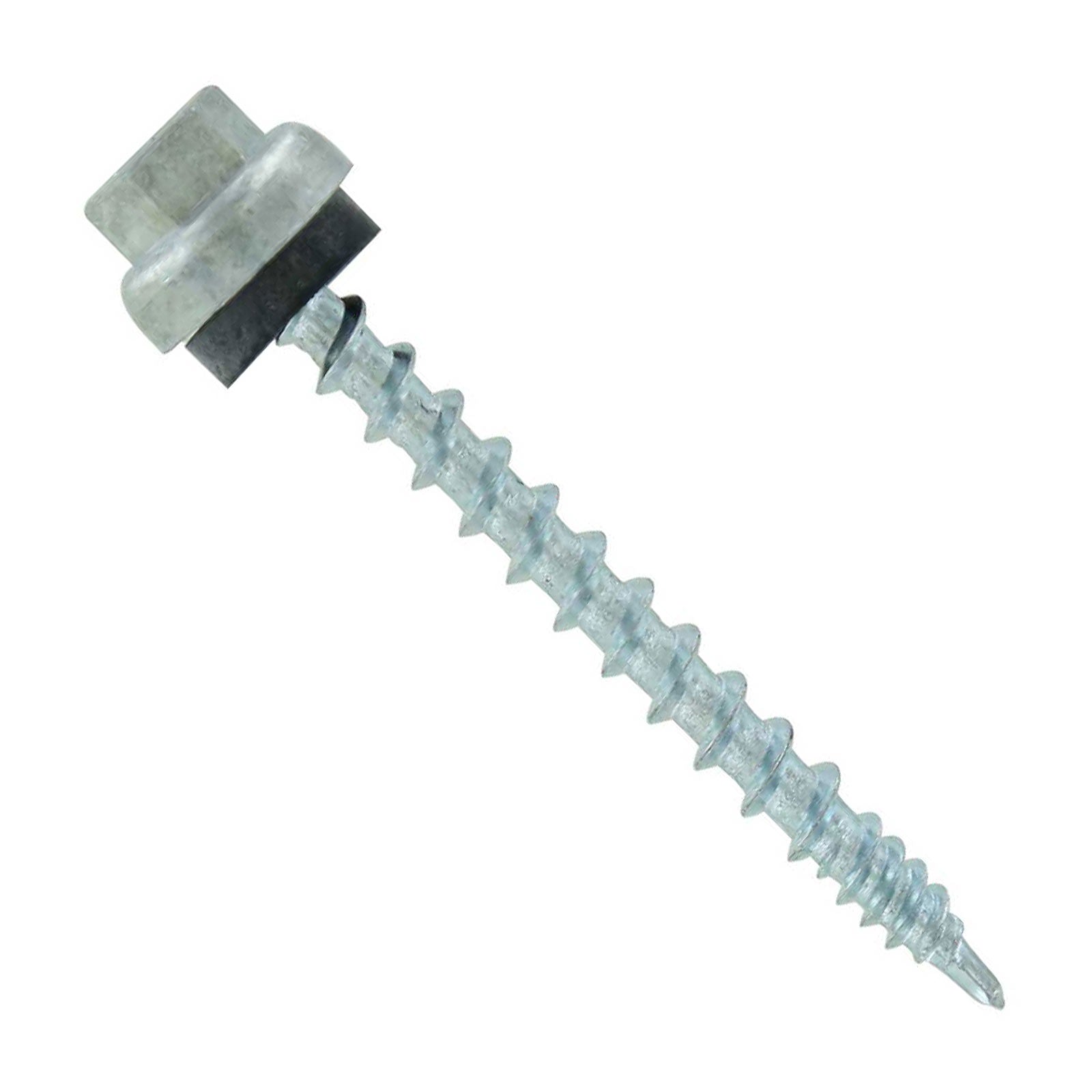 #10 x 2 inch ZXL Woodbinder Metal Roofing Screw Galvanized Pkg 250