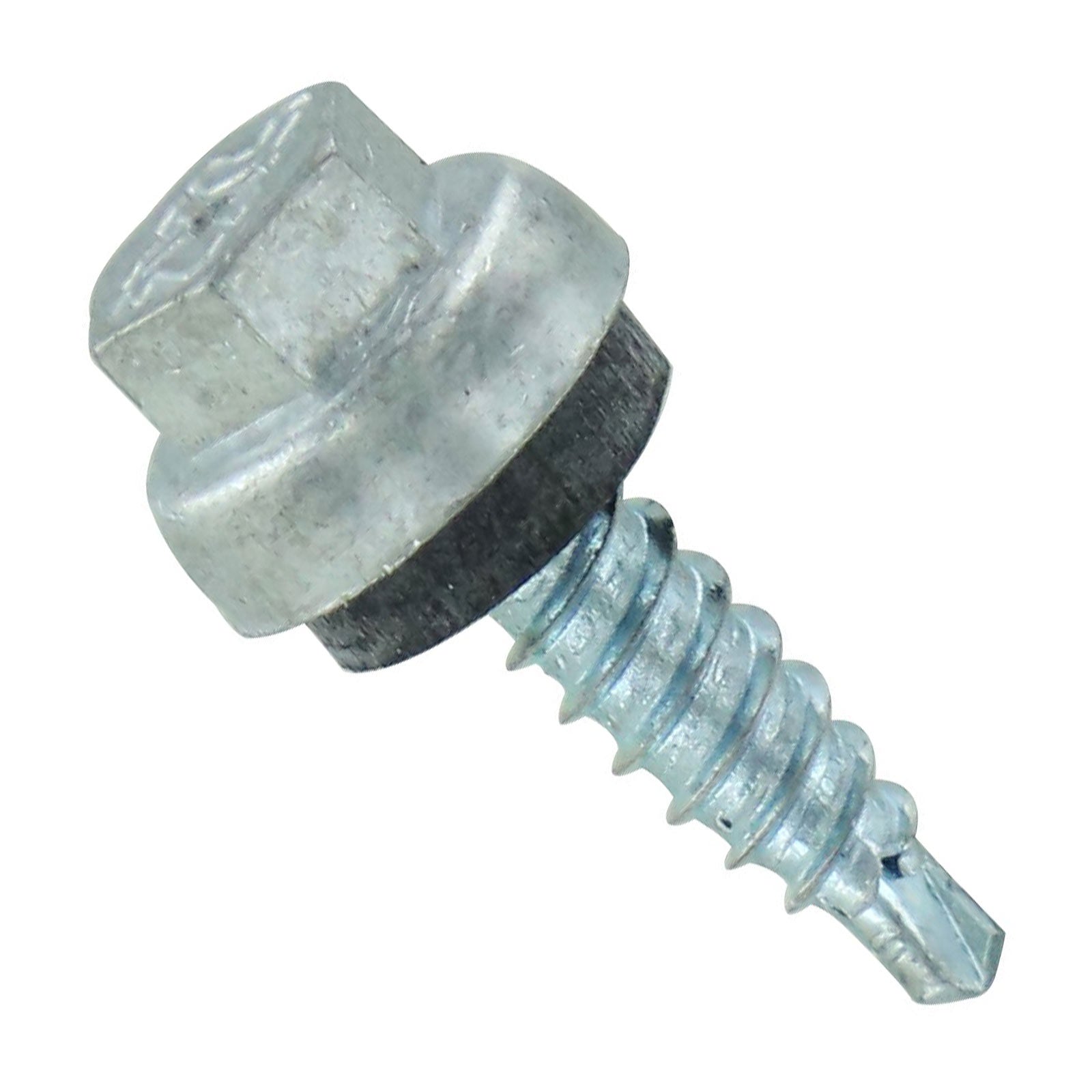 #12 x 3/4 inch ZXL Woodbinder Metal Roofing Stitch Screw Unpainted Pkg 250 image 1 of 2