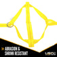 Adjustable Wheel Net w/ 2" Top Strap, Twisted Snap Hook & Ratchet w/ Snap Hook - 4 pack