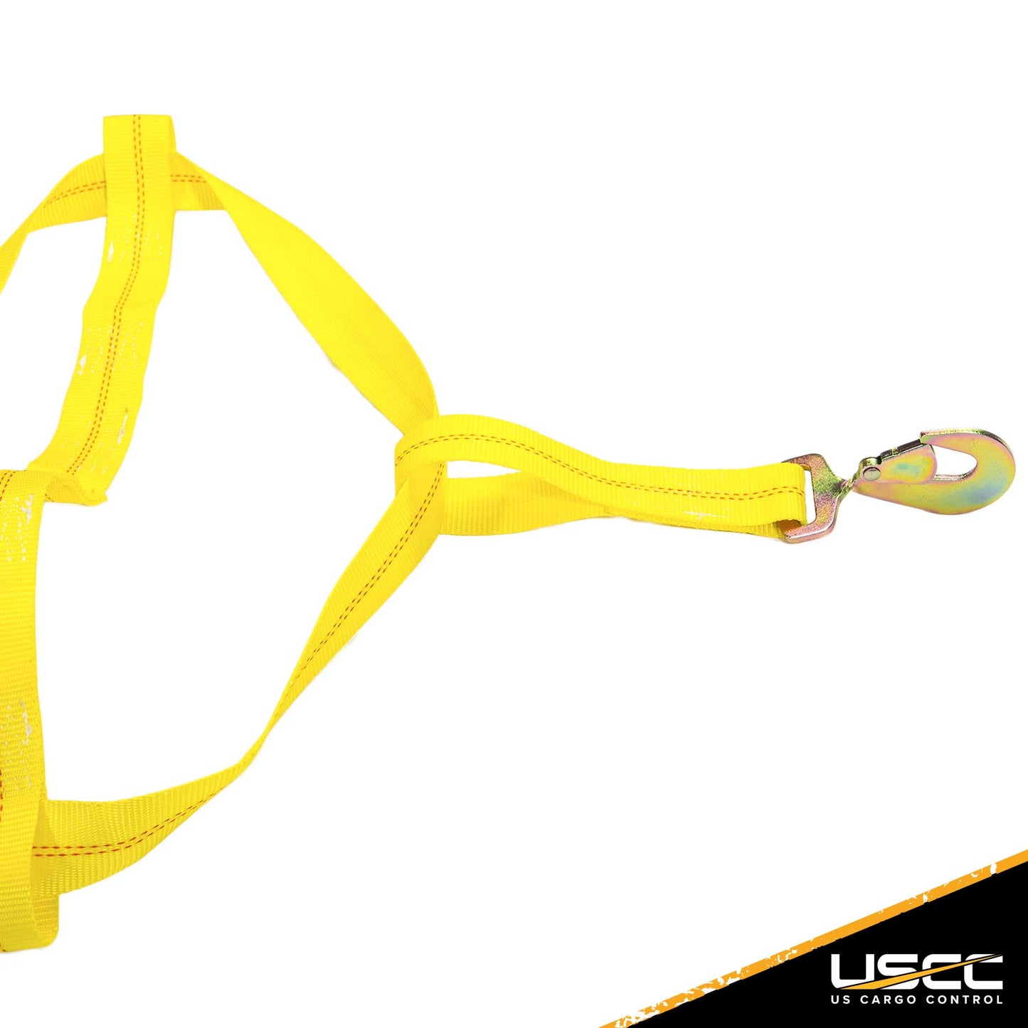 Adjustable Wheel Net w/ 2" Top Strap, Twisted Snap Hook & Ratchet w/ Snap Hook - 4 pack