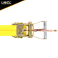 Adjustable Wheel Net w/ 2" Top Strap, Twisted Snap Hook & Ratchet w/ Snap Hook