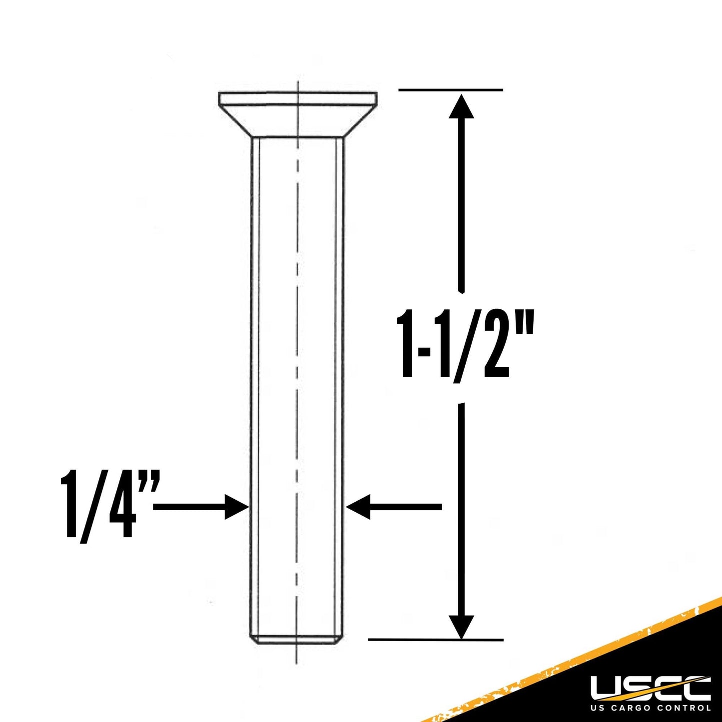 L-Track Fastener Pack | 1-1/2" Bolt with Nut & Washer | 10-Pack