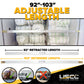 92" - 103" Aluminum E-Track Load Bar - 2,200 lb Capacity | 100-Pack (Pallet)