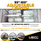 93" - 103" Aluminum E-Track Load Bar with Flat Latch Release - 2,200 lb Capacity | 4-Pack