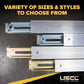 93" - 103" Aluminum E-Track Load Bar with Flat Latch Release - 3,000 lb Capacity | 2-Pack