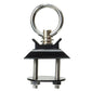 Single Stud L-Track Anchor Point Tie Down Kit | Black
