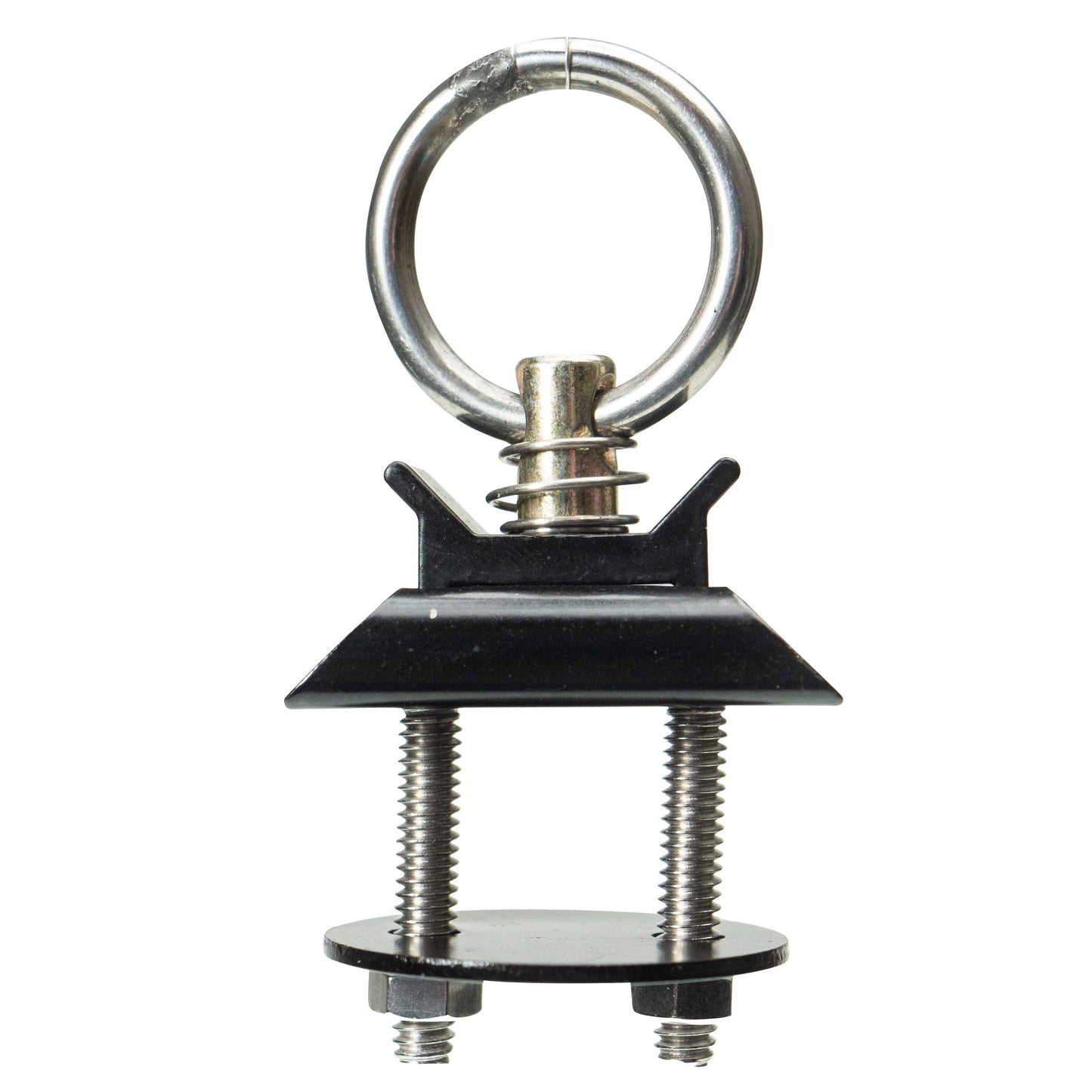 Single Stud L-Track Anchor Point Tie Down Kit | Black