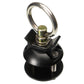 Single Stud Round L-Track Anchor Point Tie Down Kit | Black