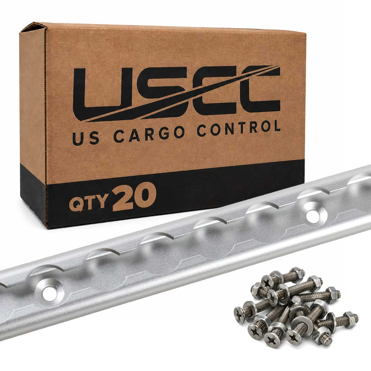 72" Aluminum L-Track Kit | Anodized Finish | 20-Pack