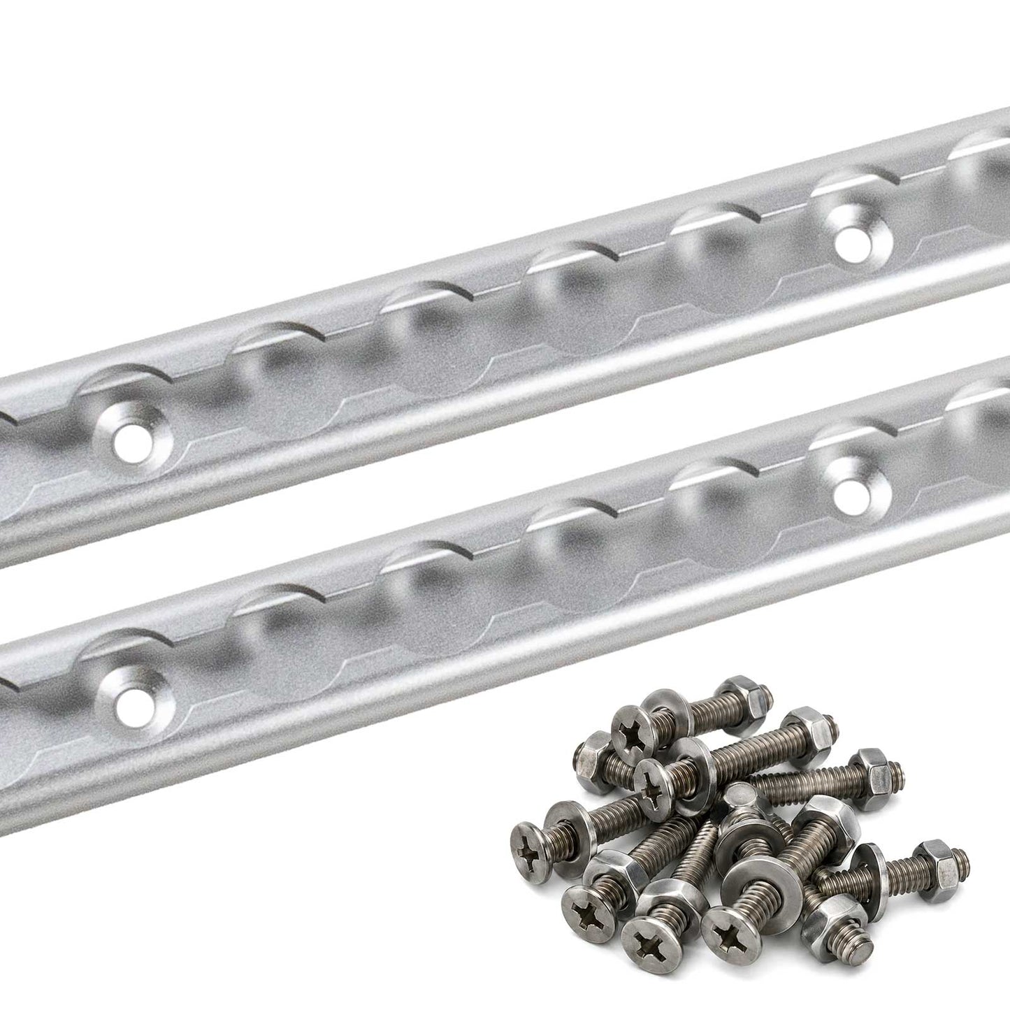 96" Aluminum L-Track Kit | Anodized Finish | 2-Pack