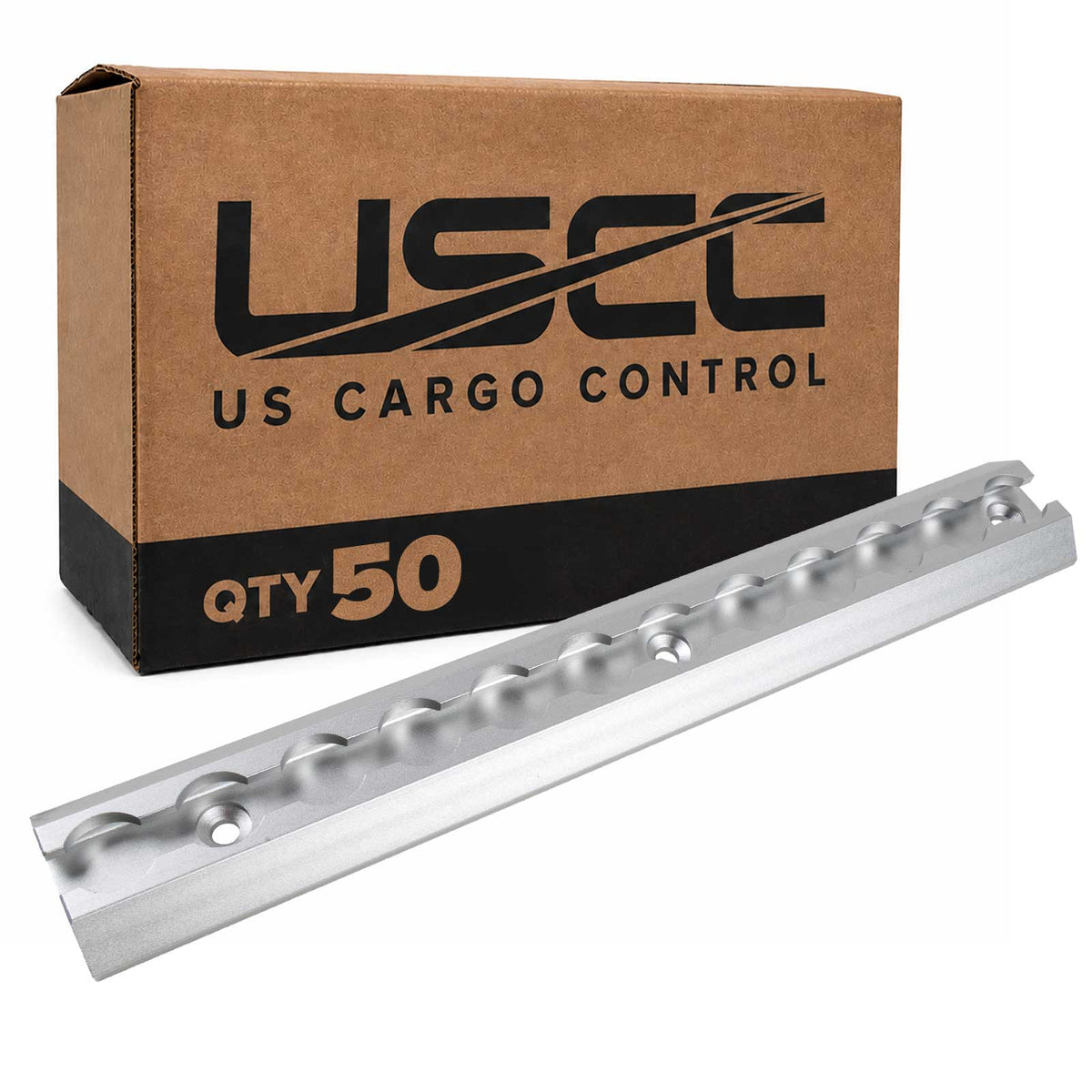12" Angled L-Track | Anodized Finish | 50-Pack