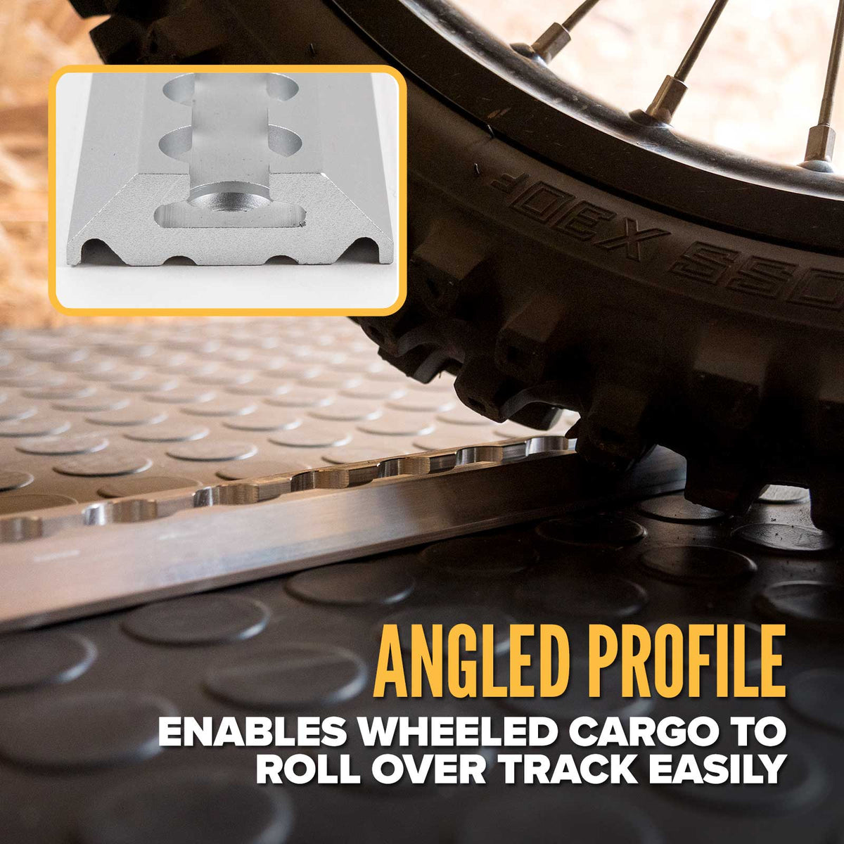 12" Angled L-Track | Anodized Finish