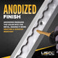 96" Angled L-Track | Anodized Finish | 2-Pack