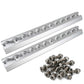 12" Angled L-Track Kit | Anodized Finish | 2-Pack