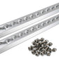 96" Angled L-Track Kit | Anodized Finish | 2-Pack