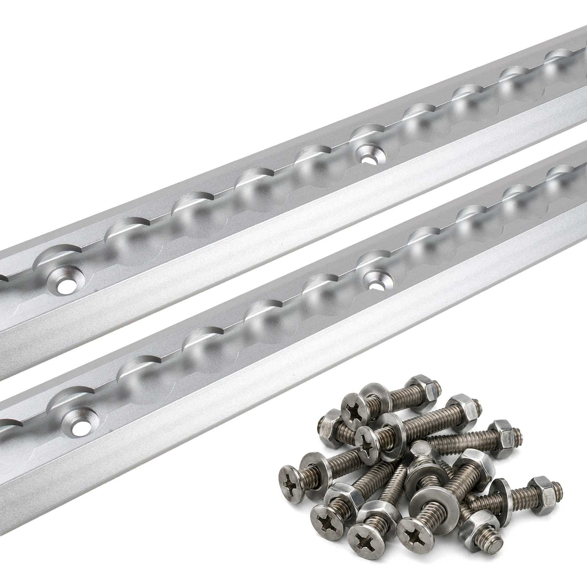 96" Angled L-Track Kit | Anodized Finish | 2-Pack