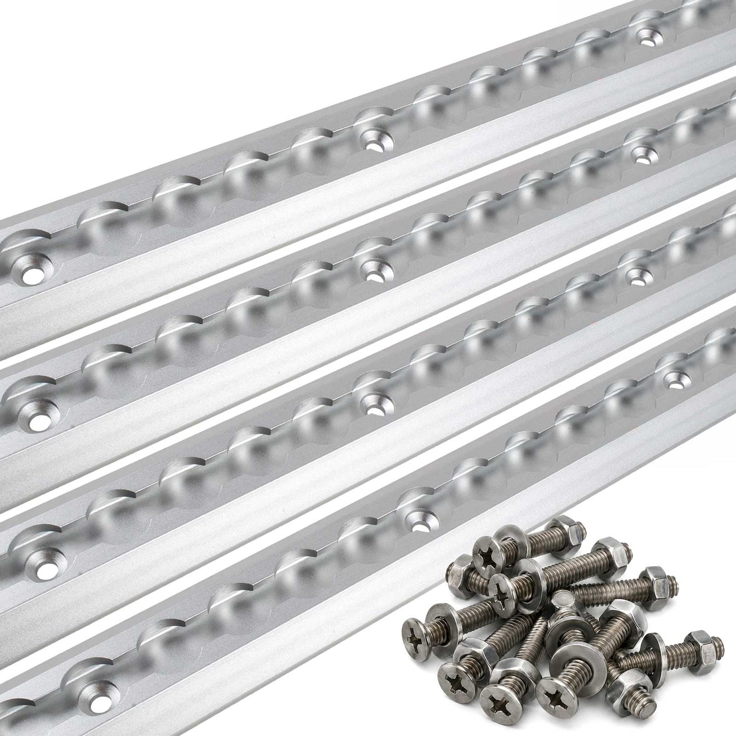 96" Angled L-Track Kit | Anodized Finish | 4-Pack