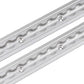 96" Flanged L-Track | Anodized Finish | 2-Pack