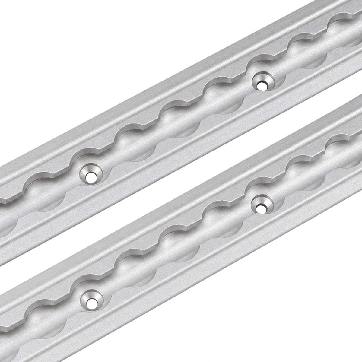 96" Flanged L-Track | Anodized Finish | 2-Pack