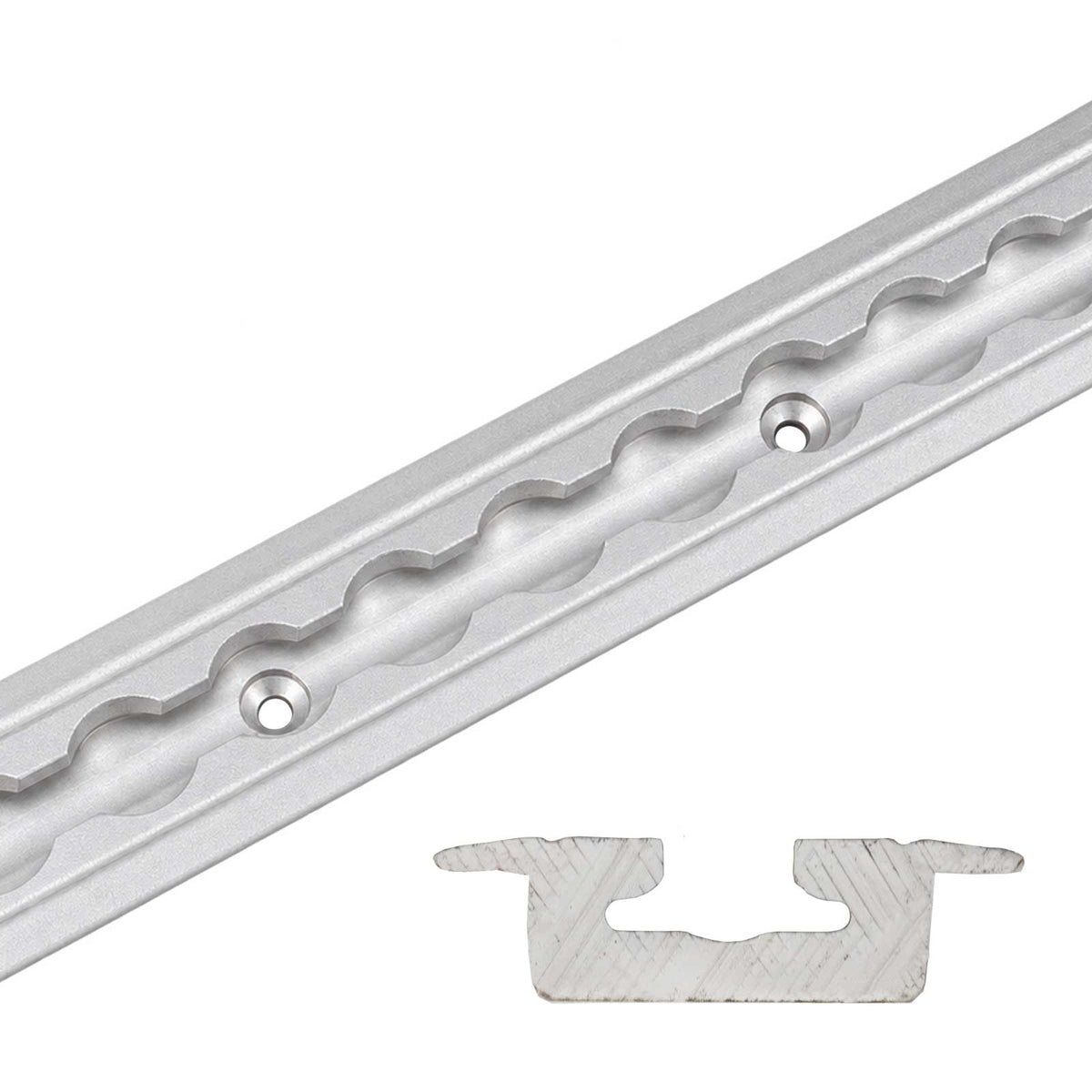 96" Flanged L-Track | Anodized Finish