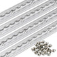 96" Flanged L-Track Kit | Anodized Finish | 4-Pack