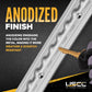 96" Flanged L-Track Kit | Anodized Finish