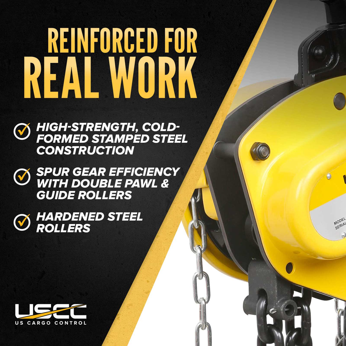 Atlas Hoistek Hand Chain Hoist | 1 Ton x 10' Lift
