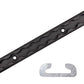 24" Aluminum L-Track | Black Anodized Finish | 2-Pack