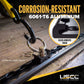 6" Aluminum L-Track Kit | Black Anodized Finish