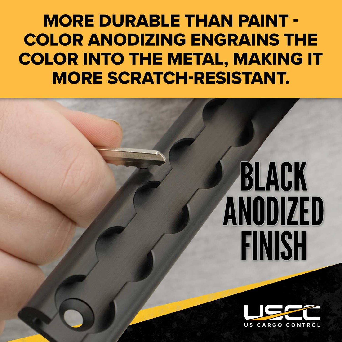 72" Aluminum L-Track Kit | Black Anodized Finish | 20-Pack