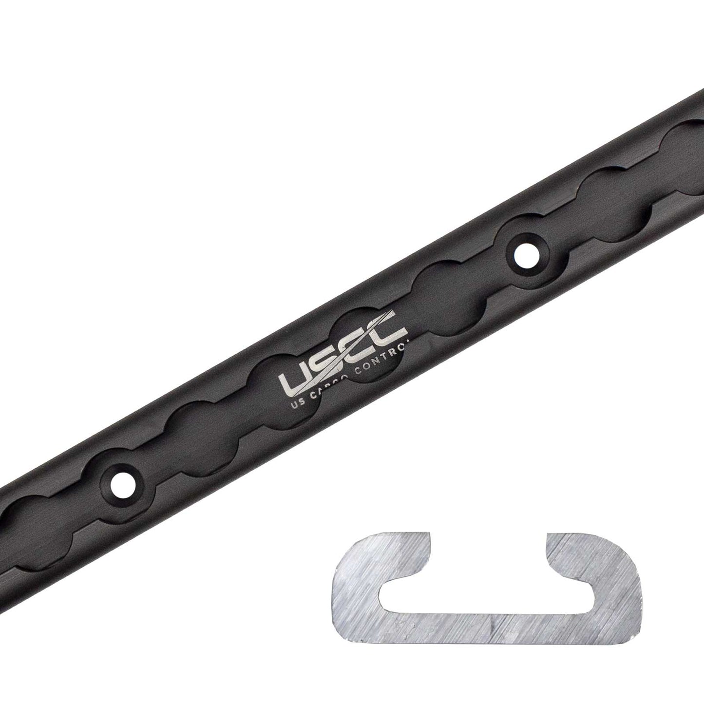 72" Aluminum L-Track | Black Anodized Finish | 2-Pack