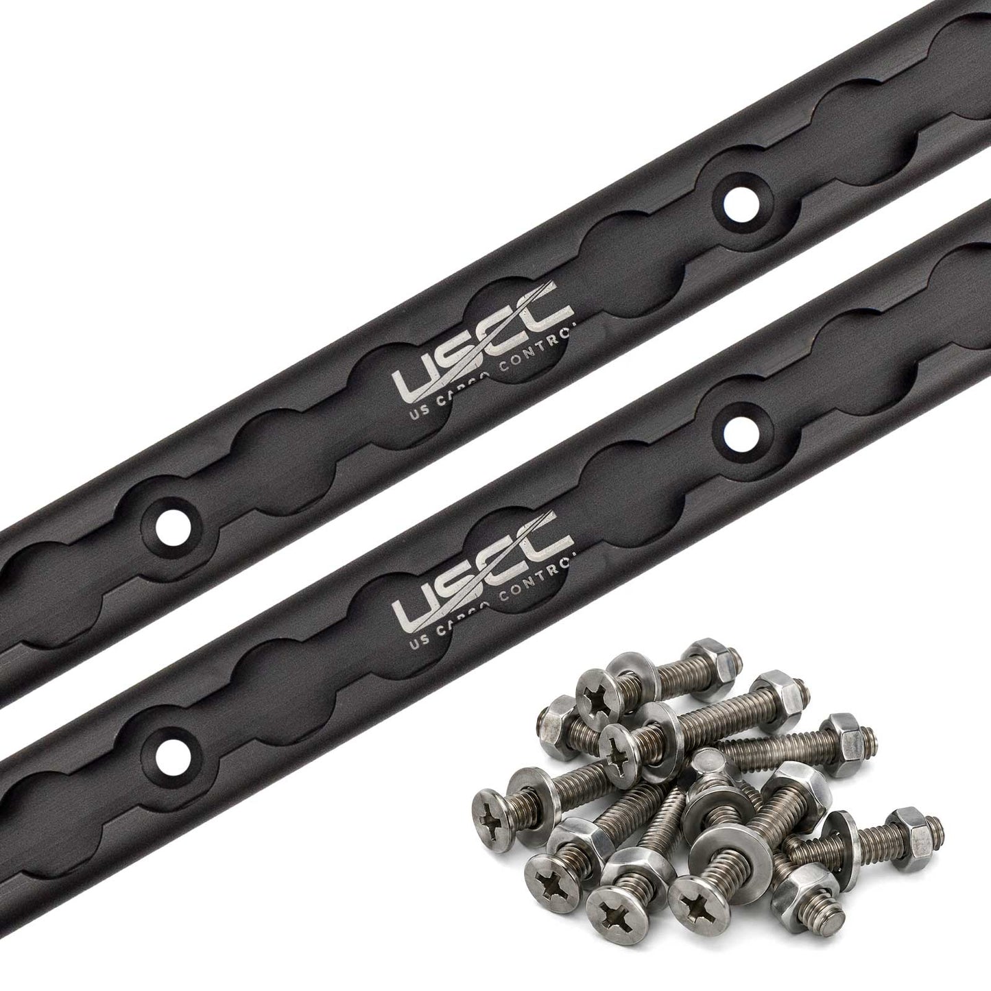 48" Aluminum L-Track Kit | Black Anodized Finish | 2-Pack