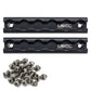 6" Aluminum L-Track | Black Anodized Finish | 2-Pack
