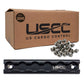 6" Aluminum L-Track | Black Anodized Finish | 200-Pack