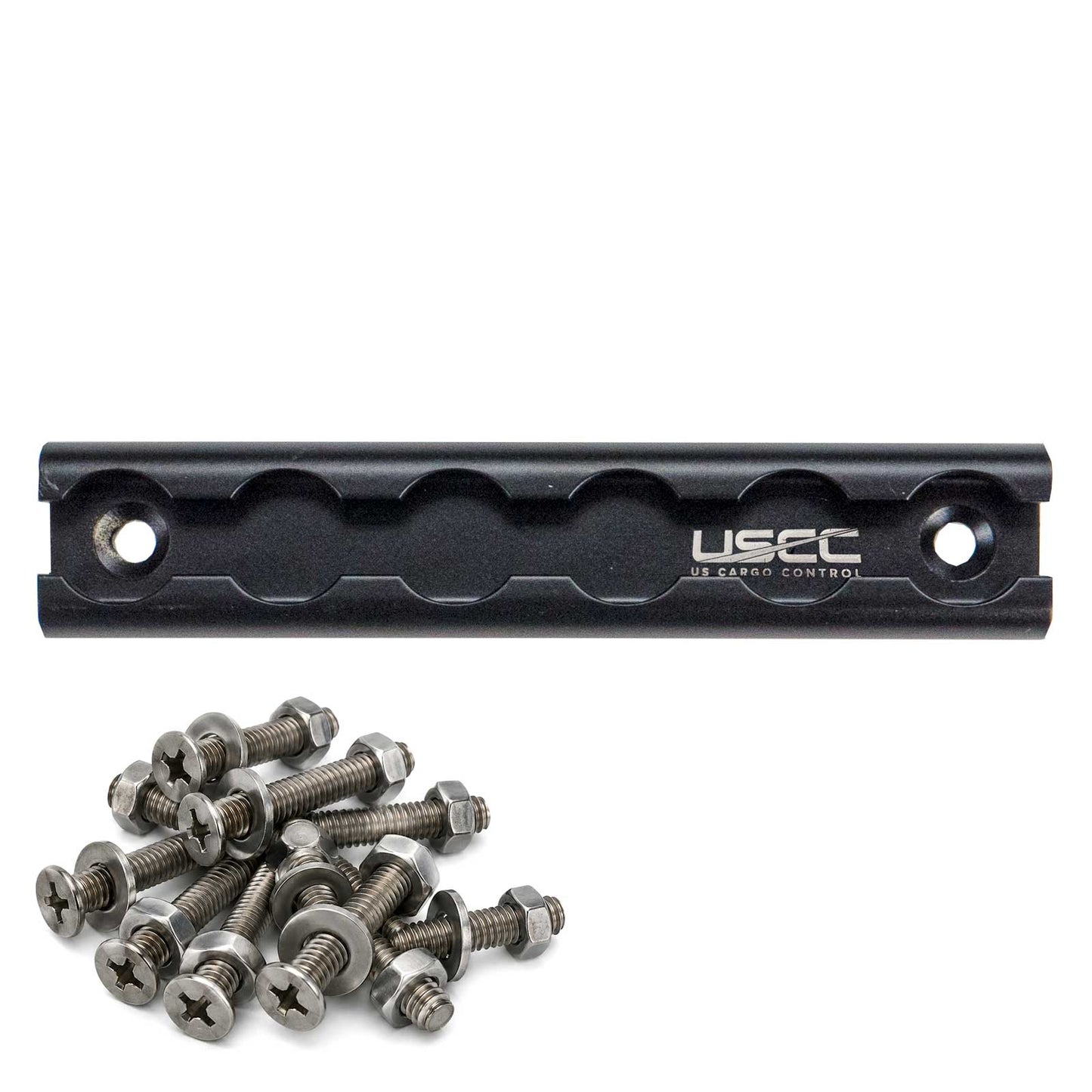 6" Aluminum L-Track | Black Anodized Finish