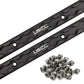 72" Aluminum L-Track Kit | Black Anodized Finish | 2-Pack