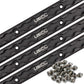 72" Aluminum L-Track | Black Anodized Finish | 4-Pack