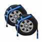 Blue Extra Large Tow Dolly Basket Strap with Flat Hooks - 2 pack