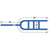 Blue Extra Large Tow Dolly Basket Strap with Flat Hooks 2 pack image 3 of 9