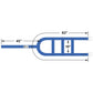 Blue Extra Large Tow Dolly Basket Strap with Flat Hooks 2 pack image 3 of 9