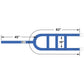 Blue Extra Large Tow Dolly Basket Strap with Flat Hooks