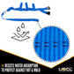 Blue Extra Large Tow Dolly Basket Strap with Flat Hooks